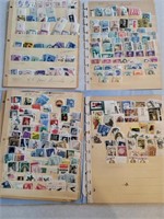 Folder of individual loose and paged stamps