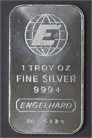 1ozt Engelhard .999 Silver Bar