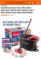 Spin mop with bucket system
