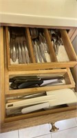 Drawer lot kitchenware and utensils