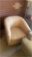 Swivel upholstered chair