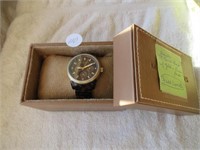 Michael Kors wrist chronograph watch w/ "tortoise
