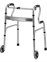3-in-1 Stand-Assist Folding Walker with 5" Wheels