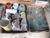 (2) Boxes w/ Glasses & Mugs
