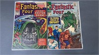 2pc Fantastic Four #57-58 Key Marvel Comic Books
