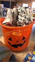 Pumpkin Bucket w/ Table Cloth