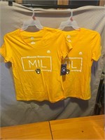 2 new women’s Milwaukee Brewers T-shirts size M