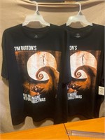 2 new Nightmare Before Christmas men’s T-shirts