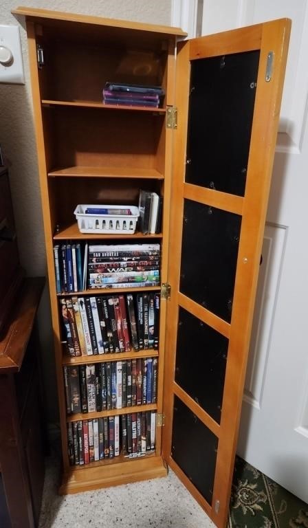 B - MIXED LOT OF DVDS & CABINET (R1)