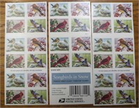 $39.60 60x first class forever stamps songbirds