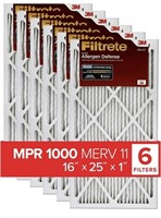 Filtrete 16x25x1 Air Filter MPR 1000 MERV 11,