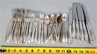 37 Pieces of Easterling Sterling Silverware