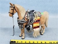 Fuzzy Breyer Horse w/ Saddle