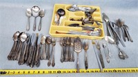 Vintage Silverplated Silverware Set & Other