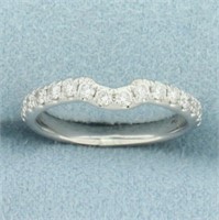Neil Lane Curved Diamond Wedding Band Ring in 14k