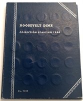 Roosevelt Dime Album w/39 silver dimes