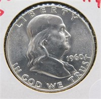 1960 Franklin Silver Half Dollar.