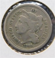 1866 3 Cent Nickel.