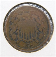 1866 Shield 2 Cent.