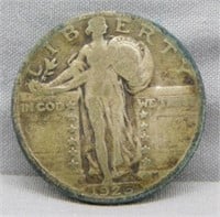 1926 Standing Liberty Silver Quarter.