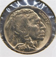 1938-D GEM Buffalo Nickel.