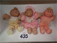 3 Cabbage Patch Dolls- 1985