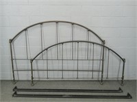 King Sized Wrought Iron Bed With Rails