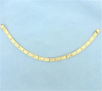 Nugget Design Link Bracelet in 14K Yellow Gold