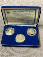 3 oz Pure Silver Over 24K Gold Double Eagle Proof