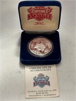 Super Bowl XXVII 1 oz. .999 Fine Silver Medal Coin