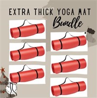 Bundle of 6 - Extra Thick Yoga Mats