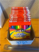 10 new Craz-Z-Art 10 pack washable markers