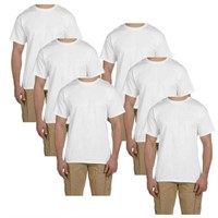 Lot of 6 - Adult 2XL Hanes Work/Athletic Tee