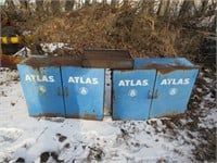 PAIR OF ATLAS METAL PARTS CABINETS