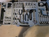 Multi tool set in hard storage case - used