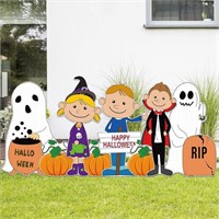 Geetery 8Pcs Halloween Yard Signs - Pumpkin Ghost
