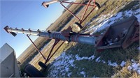 10" peck truck auger, with hopper, hydraulic