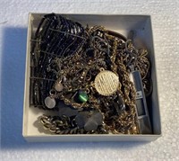 Box of Misc Jewelry Necklaces,bracelets +++
