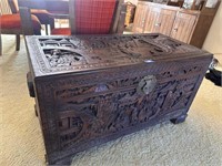 Exquisite Carved Asian Chest