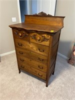 Two over Four Drawer Oak Chest