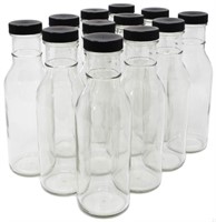 nicebottles Clear Glass Beverage/Sauce Bottles,