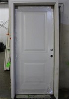 Steel Entry Door Approx 6ft8"x3ft, Unused