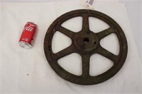 Antique 16" Metal Pulley