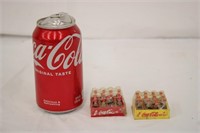 Vintage Dollhouse Miniature Coke Crates & Bottles