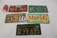 1970s-90s Oregon, Hawaii, Cali, & Colorado Plates