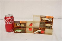 Lot of 5 Wooden Bomber Lures w/ Boxes #3