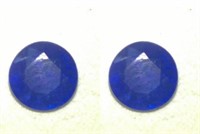 Natural Royal Blue Burma Sapphire Pair 5.25 cts