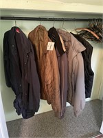 Men’s coats Craftsman size XL & hangers