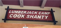 Cook Shanty sign appr 20" x 54"