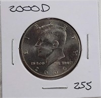 2000D Kennedy Half Dollar MS65
